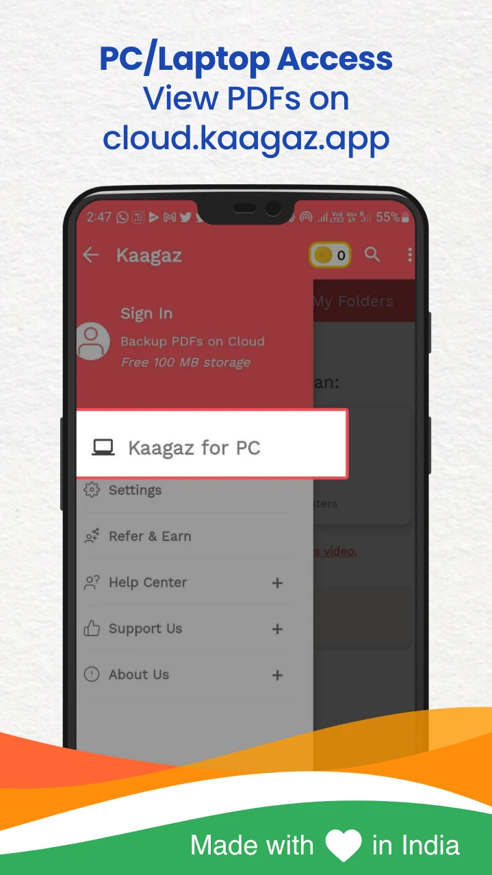 PDF Scanner & Editor by Kaagaz screenshot